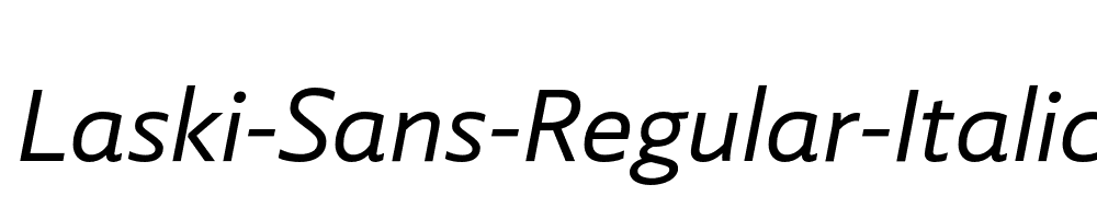 Laski-Sans-Regular-Italic