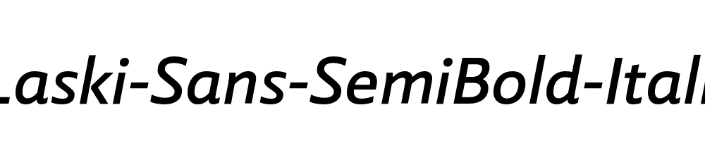 Laski-Sans-SemiBold-Italic