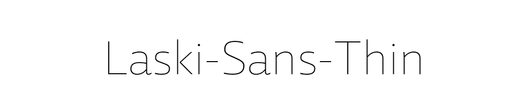 Laski-Sans-Thin