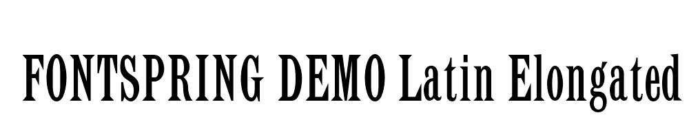  DEMO Latin Elongated