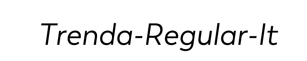 Trenda-Regular-It