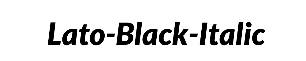 Lato-Black-Italic