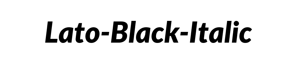 Lato-Black-Italic