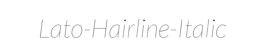 Lato-Hairline-Italic