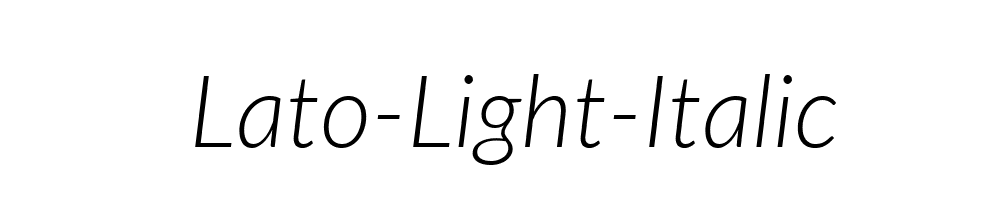 Lato-Light-Italic