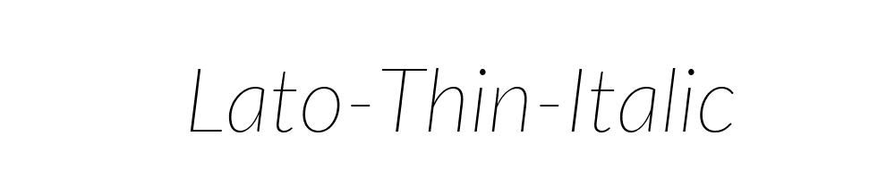 Lato-Thin-Italic