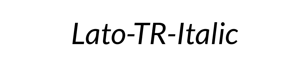 Lato-TR-Italic