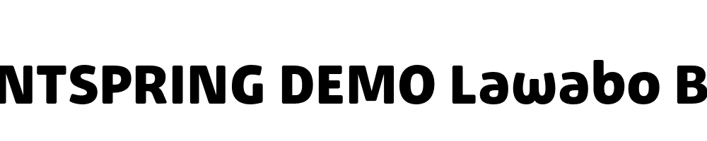  DEMO Lawabo Bold