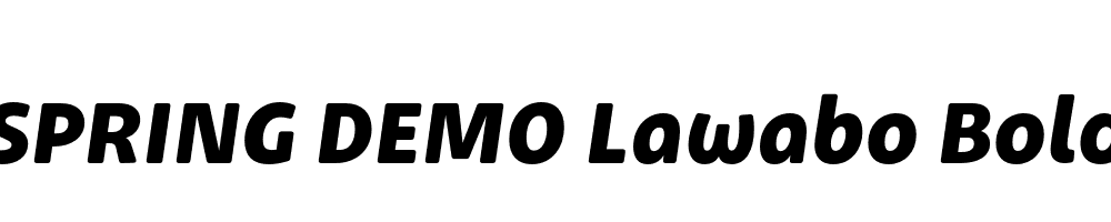  DEMO Lawabo Bold Italic