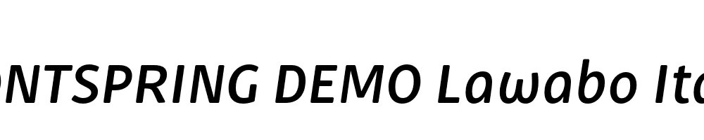  DEMO Lawabo Italic