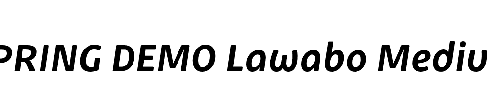  DEMO Lawabo Medium Italic