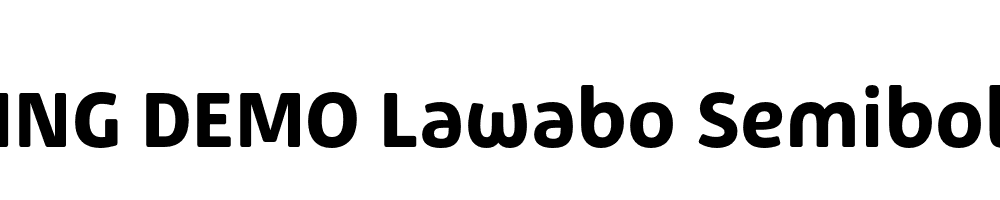  DEMO Lawabo Semibold Regular