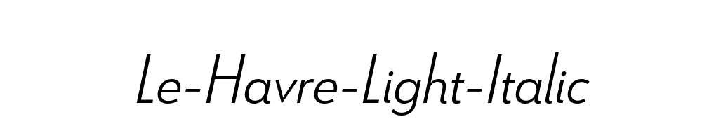 Le-Havre-Light-Italic