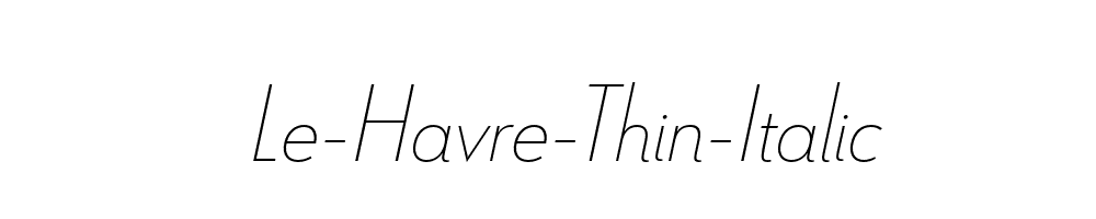 Le-Havre-Thin-Italic