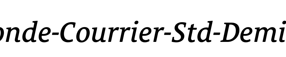 Le-Monde-Courrier-Std-Demi-Italic