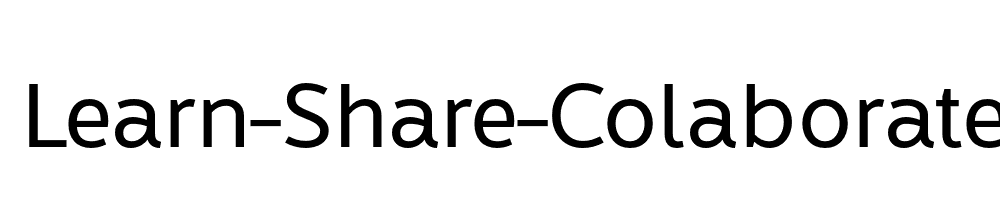 Learn-Share-Colaborate