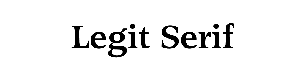 Legit Serif