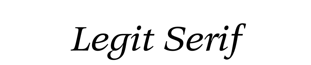 Legit Serif