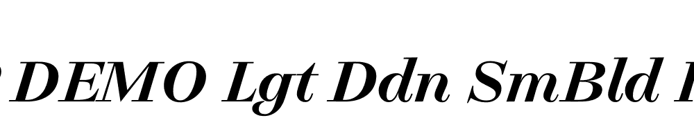 FSP DEMO Lgt Ddn SmBld Italic