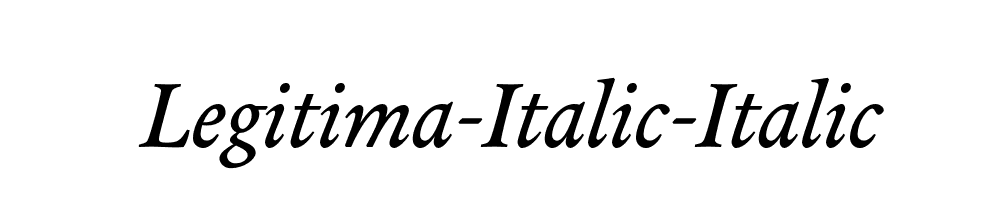 Legitima-Italic-Italic