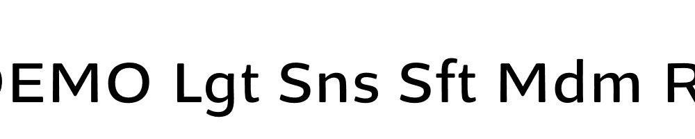 FSP DEMO Lgt Sns Sft Mdm Regular