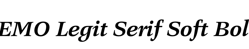 FSP DEMO Legit Serif Soft Bold Italic