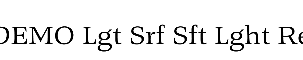 FSP DEMO Lgt Srf Sft Lght Regular