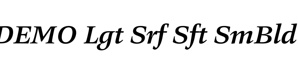 FSP DEMO Lgt Srf Sft SmBld Italic