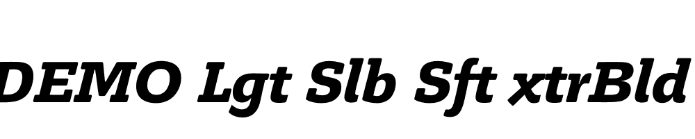 FSP DEMO Lgt Slb Sft xtrBld Italic