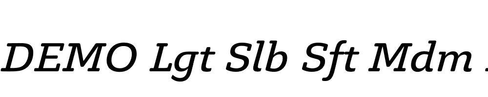 FSP DEMO Lgt Slb Sft Mdm Italic