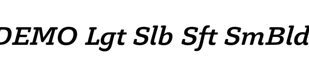 FSP DEMO Lgt Slb Sft SmBld Italic