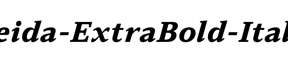 Leida-ExtraBold-Italic