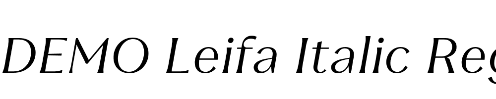 FSP DEMO Leifa Italic Regular