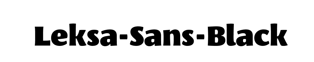 Leksa-Sans-Black