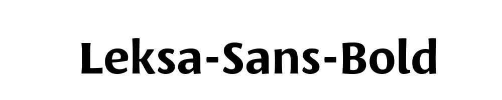 Leksa-Sans-Bold