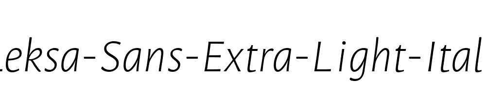 Leksa-Sans-Extra-Light-Italic