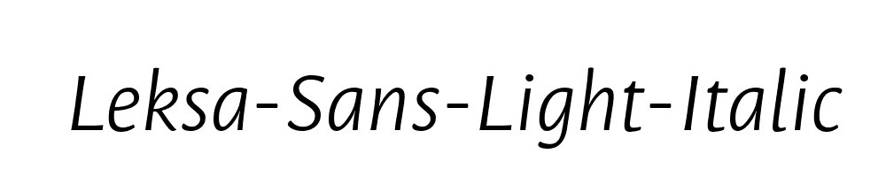 Leksa-Sans-Light-Italic