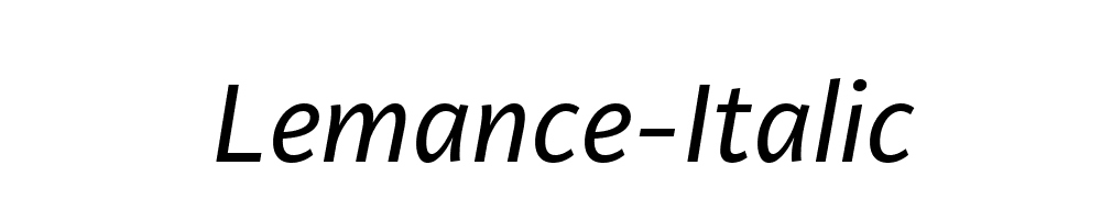 Lemance-Italic