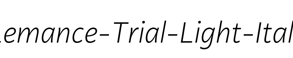 Lemance-Trial-Light-Italic