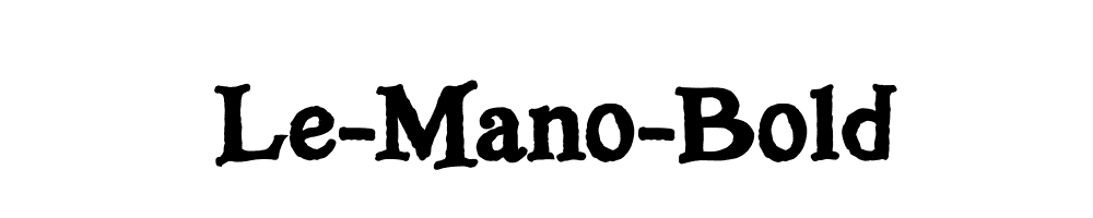 Le-Mano-Bold