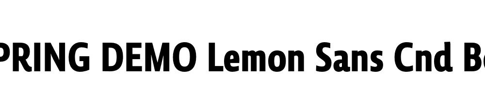  DEMO Lemon Sans Cnd Bold Bold