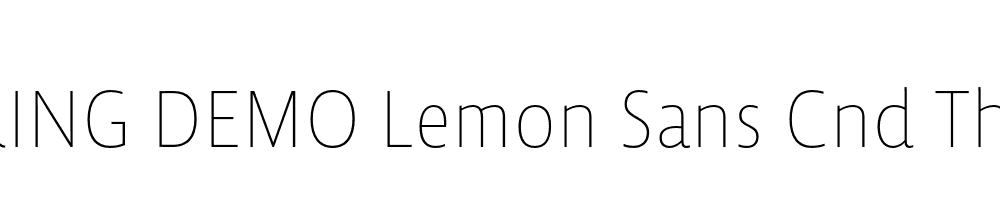  DEMO Lemon Sans Cnd Thin Regular