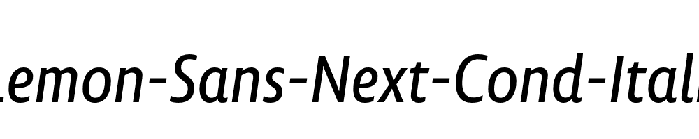 Lemon-Sans-Next-Cond-Italic