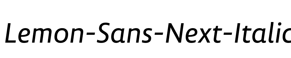 Lemon-Sans-Next-Italic