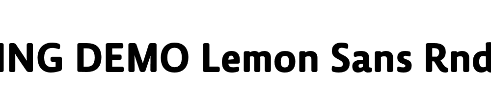  DEMO Lemon Sans Rnd Bold Bold