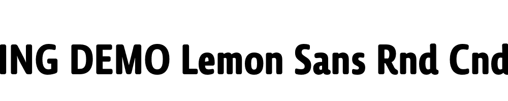  DEMO Lemon Sans Rnd Cnd Bold Bold