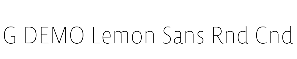  DEMO Lemon Sans Rnd Cnd Thin Regular