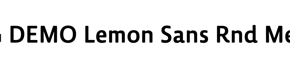  DEMO Lemon Sans Rnd Medium Regular