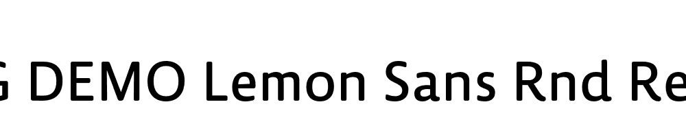  DEMO Lemon Sans Rnd Regular Regular