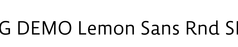  DEMO Lemon Sans Rnd SLight Regular